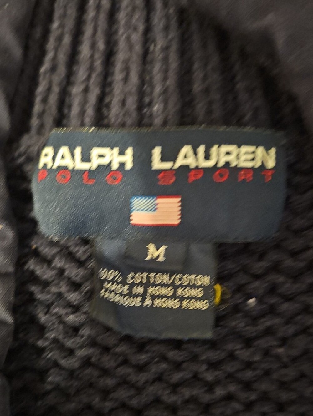Vintage Ralph Lauren Navy Lace-Up Sailor Collar Sweater - Picture 8 of 13
